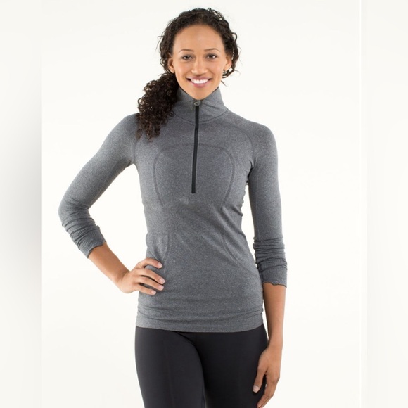 lululemon athletica Tops - Lululemon Run: Swiftly Tech 1/2 Zip (First Release)
Heathered Black